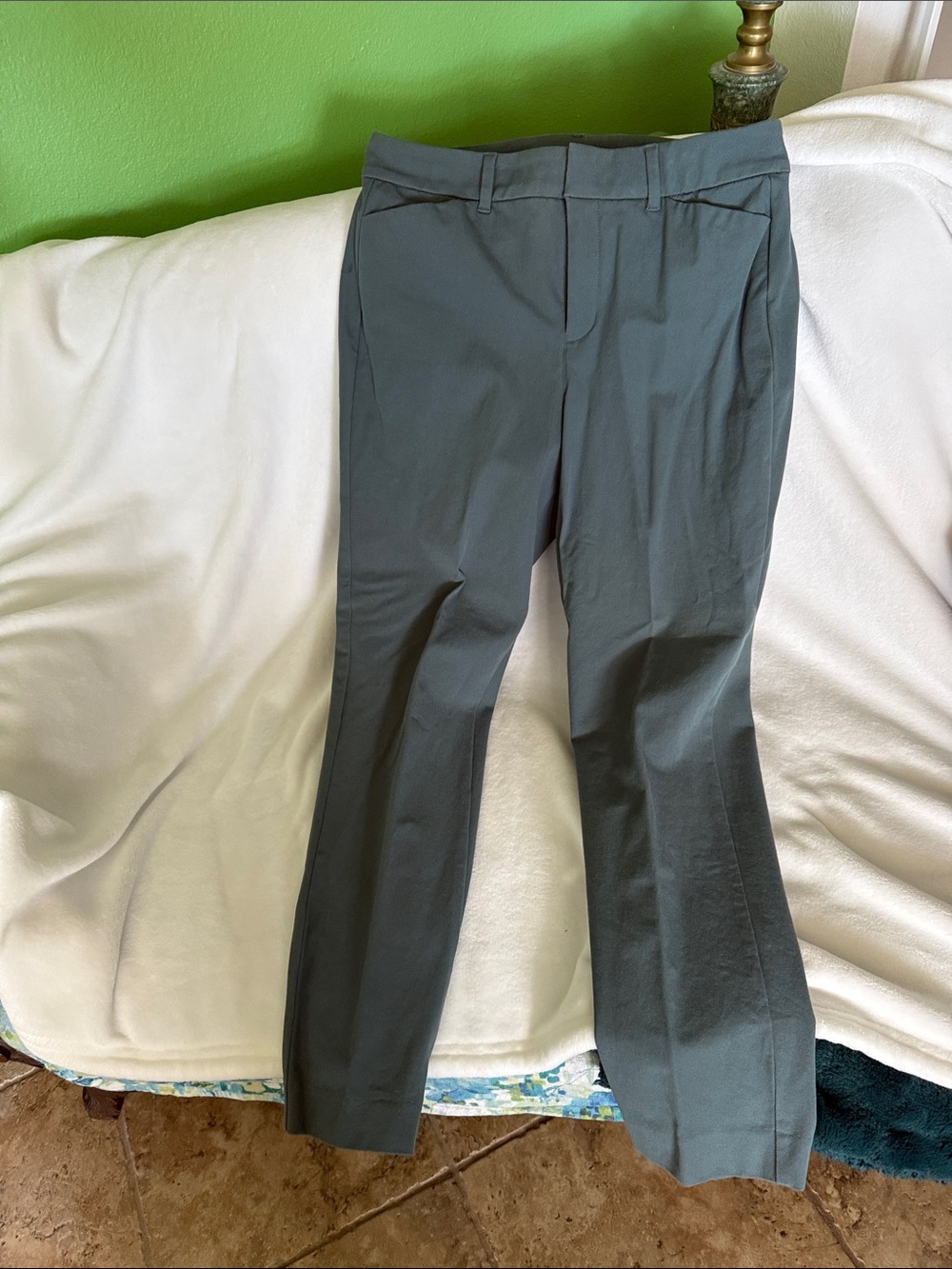 Old Navy Women's Teal GreenStraight-Leg Trousers